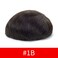 Lordhair Hair Toupee for Men French Lace Front Human Hair Pieces 0.1mm Injected Thin Skin Attached with Diamond Lace Hair System Replacement 8x10 Inches, Off Black Color 1B