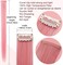Rhyme 9 PCS Smoke Pink Hairpieces Colored Hair Extensions Clip in/on for America Girls and Women Wig Pieces Princess Party Highlight (Light Pink)