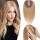 Rich Choices Human Hair Topper Upgraded Silk Base Hair Topper for Women Clip in Remy Hair Topper with Thinning Hair Loss Hair 6 Inch #27 Dark Blonde 27g
