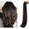 Rich Choices Tape in Hair Extensions Human Hair Balayage Dark Brown 100% Remy Hair Extensions Real Human Hair Seamless Skin Weft Straight Tape in Hair Extension of 40pcs 80g 14 inch #02