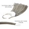 Hair Swatches for Testing Color, Natural Grey, Real Natural Human Hair, 30 Strands per Pack, 8 Inches