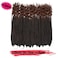 20 Inch 144 Roots/pack Crochet Braids Box Braids Crochet Hair For Women Black Crochet Braid Hair With Curly Ends Box Braids Crochet Hair Braiding Hair Extensions (20inch, 1B/30#)