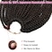 20 Inch 144 Roots/pack Crochet Braids Box Braids Crochet Hair For Women Black Crochet Braid Hair With Curly Ends Box Braids Crochet Hair Braiding Hair Extensions (20inch, 1B/30#)