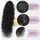 Pony Tails Hair Extensions，26 Inch Dark Brown Drawstring Ponytail For Black Women Clip in Ponytail Curly Ponytail Synthetic Hair Piece For Women