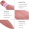 Pre Stretched Braiding Hair Colored Hair Extensions for Braiding Kanekalo Prestretched Braiding Hair 30 inch 8 packs Long Jumbo Rouge Pink Braiding Hair Natural as Human Hair Micro Box Braids