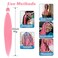 Pink Braiding Hair Pre stretched Knotless Hair Extensions 26 inch 3 Pieces Soft Yaki Easy Braid Prestretched Synthetic Colored for Box Crochet Hair(Pink,26inch)