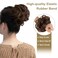 Messy Bun Hair Piece, Instant Rose Bun Hair Scrunchie Hairpieces for Women, Wavy Curly Hair Pieces Chignon Ponytail Hair Extensions Updo Hairpiece Wiglet Bun (12H24# Brown &amp; Blonde)