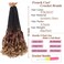 10 Inch French Curl Crochet Braids 9 Packs Goddess Box Braids Crochet Hair Pre Looped Ombre Brown Honey Blonde Synthetic Bouncy French Curly Braiding Hair for Women