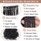 10 Inch French Curl Crochet Braids 9 Packs Natural Black Goddess Box Braids Crochet Hair Pre Looped Synthetic Bohemian Crochet Box Braids Curly Ends for Women
