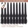 9 Packs French Curl Crochet Braids 18 Inch Pre Looped Goddess Box Braids with Curly Ends Synthetic Crochet Hair Bouncy French Curly Braiding Hair for Women