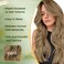 RUNATURE Clip in Hair Extensions Real Human Hair Dark Blonde Hair Extensions Clip ins Double Weft 18 Inch Remy Clip in Human Hair Extensions Full Head Thick Hair Extensions 120g 7Pcs