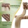 RUNATURE Clip in Hair Extensions Real Human Hair 12 Inch 80g 7pcs Ash Blonde Hair Extensions Clip Ins Real Human Hair Clip in Extensions Blonde Highlight Remy Natural Hair Full Head Thick Ends