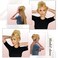 Claw Clip Messy Bun Hair Piece Real Human Hair Buns Wavy Curly Chignon Hair Bun Extensions Hair Buns Claw Clip Tousled Updo Ponytail Hairpieces Hair Scrunchie with Clip for Women?Darkest brown?