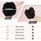 RUWISS Claw Clip Messy Bun Hair Piece Real Human Hair Buns Wavy Curly Chignon Hair Bun Extensions Tousled Updo Hair Buns Claw Clip Ponytail Hairpieces Hair Scrunchie with Clip for Women(Black)