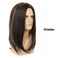 Sallcks Mens Long Brown Wig Long Straight Wig for Men Middle Part Synthetic Heat Resistant Hair Wigs for Daily Party Costume Halloween