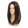 Sallcks Mens Long Brown Wig Long Straight Wig for Men Middle Part Synthetic Heat Resistant Hair Wigs for Daily Party Costume Halloween
