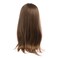 Sallcks Mens Long Brown Wig Long Straight Wig for Men Middle Part Synthetic Heat Resistant Hair Wigs for Daily Party Costume Halloween (Light Brown)