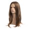 Sallcks Mens Long Brown Wig Long Straight Wig for Men Middle Part Synthetic Heat Resistant Hair Wigs for Daily Party Costume Halloween (Light Brown)