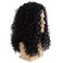 Sallcks Men Wigs Long Black Curly Wig Natural Curly Black Cosplay Costume Halloween Synthetic Hair Wig for Men
