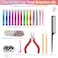 14 Colors Hair Tinsel Kit with Tool, 47 inch 2800 Strands Tinsel Hair Extensions for Women Girls, Fairy Hair Tinsel Glitter Sparkling Shiny Colorful Synthetic Hair for Party Daily Life Fashion