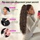 Isaic 30 Inch Claw Clip Ponytail Extension for Women, Long Wavy Pony Tails Hair Extensions Fluffy Natural Synthetic Hairpiece Clip on Ponytails for Daily Use(Chocolate Brown with Caramel Blonde)