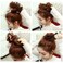 Lelinta Hair Bun Extensions Wavy Curly Messy Donut Chignons Hair Piece Wig Hairpiece Light Brown &amp;Ash Blonde