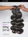 LUVME Body Wave Seamless 2 Pack 220g 14Pcs Clip in Hair Extensions Full Max with 18inch Remy Human Hair Extensions, Natural Black 100% Real Soft Human Hair Extensions