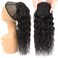 12 Inch Drawstring Human Hair Ponytail Extension Natural Black for Women Water Wave Pony tail Clip in Extensions Corn Wave Ponytail 100% Unprocessed Brazilian Human Hair