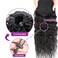 12 Inch Drawstring Human Hair Ponytail Extension Natural Black for Women Water Wave Pony tail Clip in Extensions Corn Wave Ponytail 100% Unprocessed Brazilian Human Hair