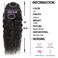 12 Inch Drawstring Human Hair Ponytail Extension Natural Black for Women Water Wave Pony tail Clip in Extensions Corn Wave Ponytail 100% Unprocessed Brazilian Human Hair