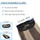 SEGO 2 Pcs Short Hair Extensions Clip in Human Hair 6 Inch 20g Hairpiece Human Hair Toppers for Women With Thinning Hair Adding Hair Volume -#4P27 Medium Brown&amp;Dark Blonde