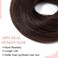 SEGO Human Hair Messy Bun Hair Piece Dark Brown Real Human Hair Scrunchies Natural Wavy Smoothed Updo Hairpieces Donut Chignon Ponytail Extensions for Women Girls