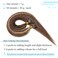 SEGO Nano Tip Hair Extensions Human Hair Balayage Nano Beads Pre-bonded Seamless Nano Ring Highlight Hair Extensions for Women 1g/strand 50g/pack -16 Inch /4P27 Medium Brown&amp;Dark Blonde