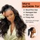 SEIKEA Black Half Up Half Down Ponytail Extension Set, 4PCS 16" Long Wavy Clip in Hair Extensions 3 Style in 1 Tangle-Resistant Natural Soft Thick Fake Wrap Around Ponytail Synthetic Hairpiece
