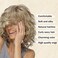SEVENCOLORS Medium Length Blonde Curly Wigs for White Women Short Layered Wavy Bob Wigs Synthetic Hair Blond Wigs for Daily Party Cosplay