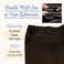 Easyouth Weft Hair Extensions Human Hair Brown Thickness Sew in Human Hair Extensions Darkest Brown Soft Hair Extension Real Human Hair Weft with no Shedding for Women 16Inch 100G
