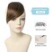 Shinon Thick Side Bangs Clip in Bangs Real Human Hair Bang Fringe Swept Bangs Extensions Clip On Bangs Fashion Natural look Hairpiece for girls Light Brown