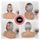 CINHOO Short Bob Hair Wig for Women Angled Bob with Dark Roots 10-12inch Gray Bob Wigs for Women Olivia Lace Front Wig Synthetic Shoulder Length Wigs for Women Sharp Inverted Bob Wig