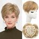 Hair Toppers for Women Hair Topper Short Pixie Cut Toppers Hair Pieces for Women with Thinning Hair Synthetic Toppers for Thin Hair Hair Topper Wiglets (Blonde)