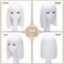 White Bob Wig with Bangs Short Straight White Wigs for Women Silver White Bob Hair Wig for Party Cosplay Daily Use（12Inch）