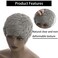 Synthetic Short Grey Pixie Cut Wig for Black Women (9 inches x 1 inch)