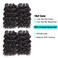 UDU Malaysian 50g 1B# Human Hair Extensions Remy Hair Bundles Short Curly Hair (8 inch without closure)