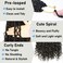 Boho Crochet Braids for Black Women Goddess Box Braids Crochet Hair 24inch 8Pack Crochet Boho Braids Pre Looped Synthetic Boho Braids Crochet Hair,Black Color