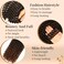 2 Packs Passion Twist Hair 18 Inch Passion Twist Crochet Hair For Black Women Water Wave Crochet Braiding Hair Extensions (18 Inch, 1B/30)