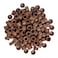 Big Kizzy Silicone Lined Microlink Beads for Weft Hair Extensions, 5.0mm Light Brown beads for invisible extension application, 250pcs