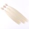 3 Bundles Silky Straight Synthetic Hair Weave Extensions Blonde 16 18 20 Inches(613#)