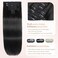 Sisily Clip in Hair Extensions Real Human Hair, 22 Inch Premium Human Hair Clip in Extensions Natural Black, Soft Straight Hair Extensions Real Human Hair Clip ins 7PCS Double Weft（22 Inch #1B）