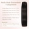 Sisily Clip in Hair Extensions Real Human Hair, Premium Human Hair Clip in Extensions Dark Brown, Soft Straight Hair Extensions Real Human Hair Clip ins 7PCS Double Weft（14 Inch #2）