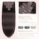 Sisily Clip in Hair Extensions Real Human Hair, Premium Human Hair Clip in Extensions Dark Brown, Soft Straight Hair Extensions Real Human Hair Clip ins 7PCS Double Weft（14 Inch #2）