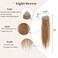human hair bald spot hair patch toupee scar human hair replacement hairline loss straight Tape for men and women (Light Brown, 0.78"*1.57")